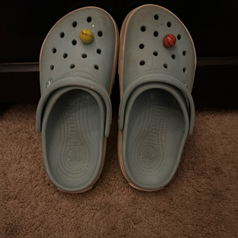 definitely have been worn but a good clean would fix it.